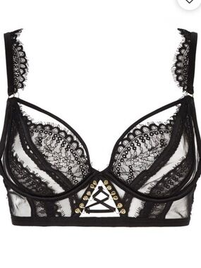 Ann Summers The Divine Plunge Bra 34C black